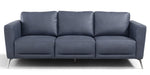 Astonic Contemporary Blue Leather Sofa