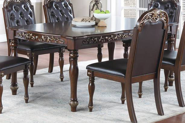 Astraea Brown Wood Dining Table