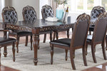 Astraea Brown Wood Extendable Dining Table