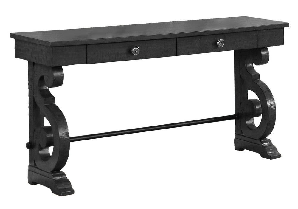 Audrea Dark Gray Wood Console Table