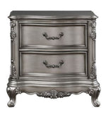 Ausonia Antique Platinum Wood 2-Drawer Nightstand