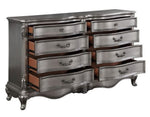 Ausonia Antique Platinum Wood 8-Drawer Dresser