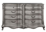 Ausonia Antique Platinum Wood 8-Drawer Dresser