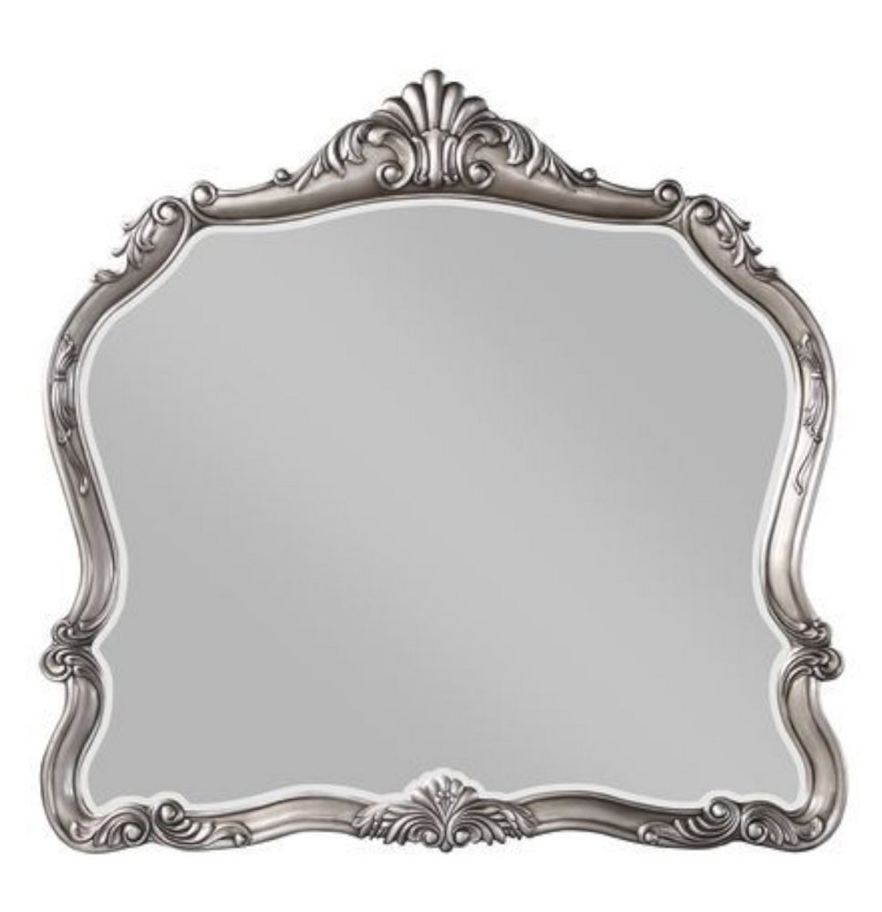 Ausonia Antique Platinum Wood Dresser Mirror