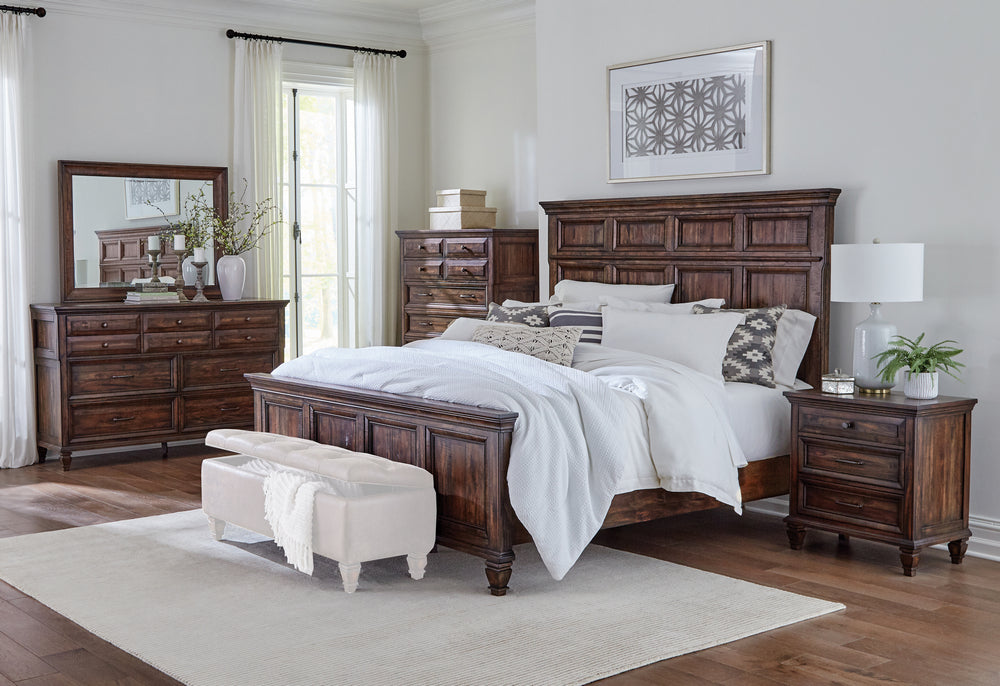 Avenue 5-Pc Burnished Brown King Bedroom Set (Oversized)