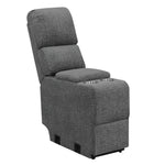 Bahrain 3-Pc Charcoal Chenille Power Recliner Loveseat