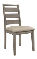 Bainbridge 2 Weathered Gray Fabric/Wood Side Chairs