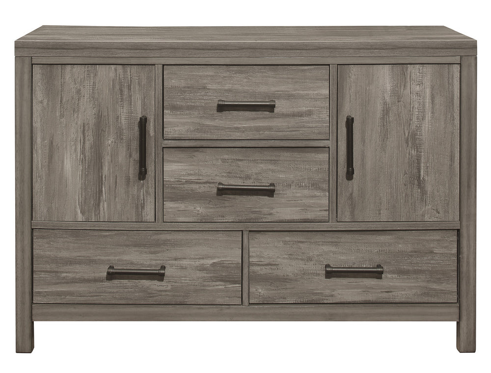 Bainbridge Weathered Gray Wood 4-Drawer Server