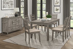 Bainbridge Weathered Gray Wood Rectangular Dining Table