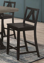 Bairn 2 Black Sand Through Wood Counter Height Chairs