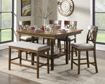 Balin 2 Gray Fabric/Light Oak Counter Height Chairs