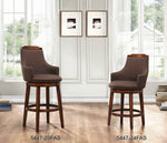 Bayshore 2 Chocolate Swivel Pub Height Chairs