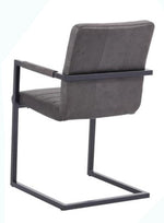 Bazely 2 Grey Upholstery/Metal Arm Chairs