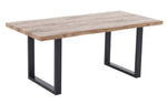 Bazely Rustic Natural/Oak Wood Dining Table
