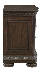 Beddington Dark Cherry Wood Nightstand