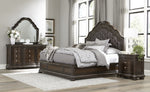 Beddington Dark Cherry Wood Queen Bed