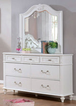 Belva White Wood 7-Drawer Dresser