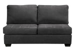 Ambee 3-Pc Slate Fabric LAF Sectional (Oversized)