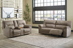 Cavalcade Slate Double Manual Recliner Loveseat