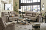 Cavalcade Slate Double Manual Recliner Loveseat