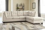 Falkirk 2-Pc Parchment RAF Sectional (Oversized)