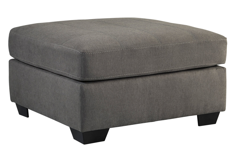 Maier Charcoal Fabric Oversized Accent Ottoman