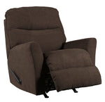 Maier Walnut Fabric Manual Rocker Recliner