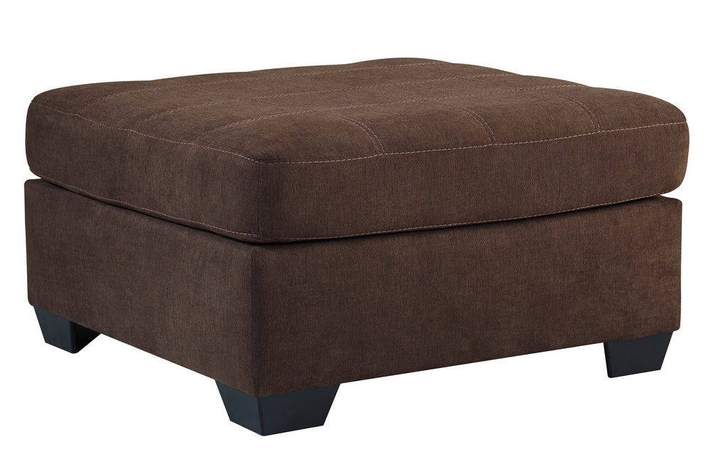 Maier Walnut Fabric Oversized Accent Ottoman