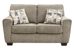 McCluer Mocha Fabric Loveseat