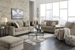 McCluer Mocha Fabric Loveseat