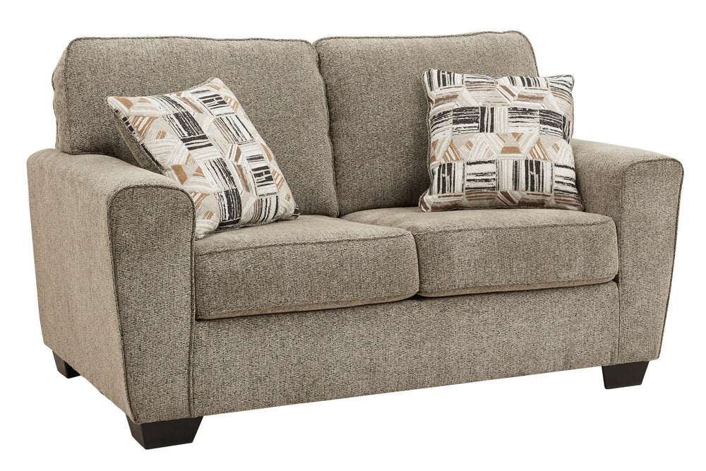 McCluer Mocha Fabric Loveseat