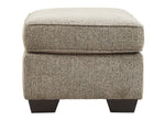 McCluer Mocha Fabric Ottoman