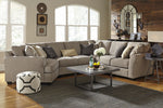 Pantomine 4-Pc Driftwood Fabric Sectional with Armless Loveseat & LAF Cuddler