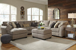 Pantomine 5-Pc Driftwood Fabric Sectional Sofa with LAF Chaise