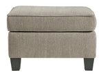 Shewsbury Pewter Chenille Ottoman