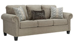 Shewsbury Pewter Chenille Sofa (Oversized)