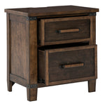 Wyattfield Two-Tone Wood 2-Drawer Nightstand