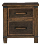 Wyattfield Two-Tone Wood 2-Drawer Nightstand