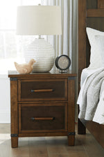 Wyattfield Two-Tone Wood 2-Drawer Nightstand