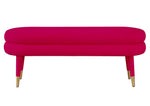 Betty Glam Pink Velvet Bench