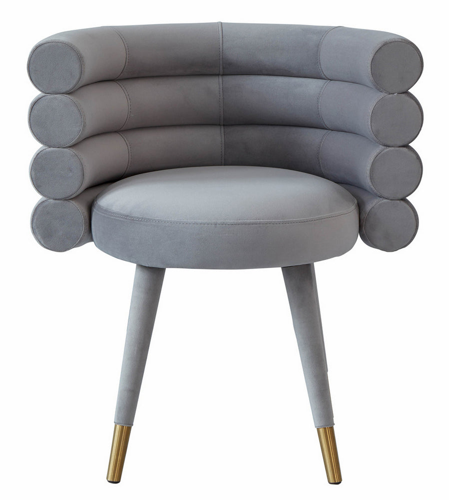 Betty Modern Grey Velvet Arm Chair