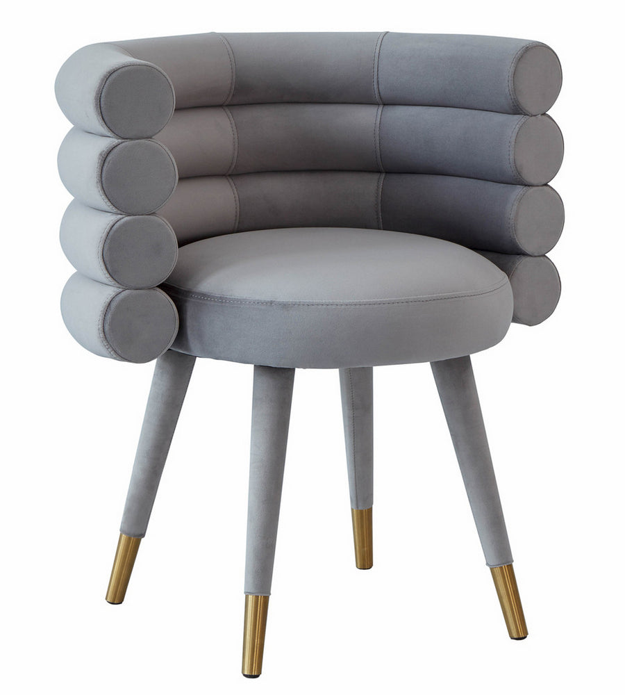 Betty Modern Grey Velvet Arm Chair