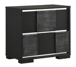 Blacktoft Contemporary 5-Pc Black Wood King Panel Bedroom Set