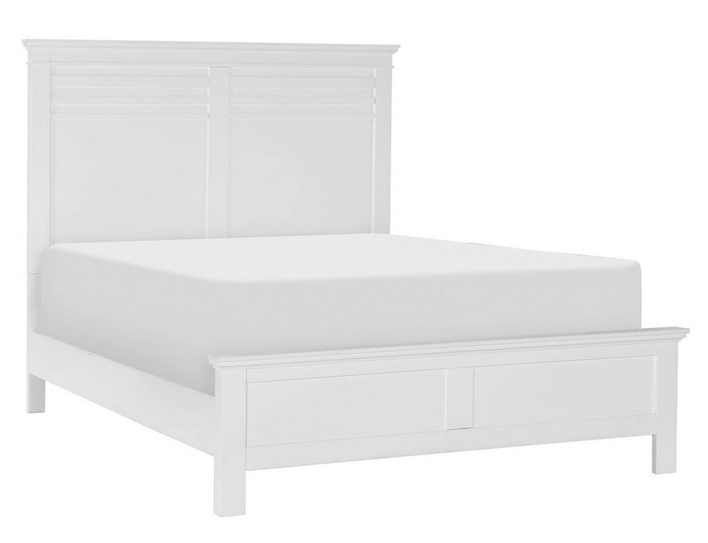 Blaire White Wood Queen Bed