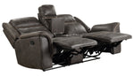 Boise Brown Microfiber Manual Recliner Loveseat