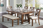 Bonner Brown Wood Rectangular Dining Table