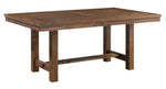 Bonner Brown Wood Rectangular Dining Table