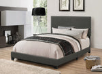 Boyd Charcoal Fabric Upholstered King Panel Bed