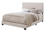 Boyd Ivory Fabric Upholstered Queen Panel Bed