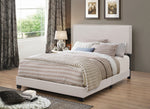 Boyd Ivory Fabric Upholstered King Panel Bed